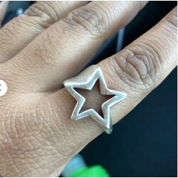 Falling Star Ring Silver