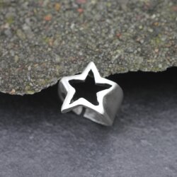 Fallender Stern Ring Silber