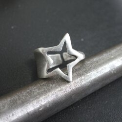 Fallender Stern Ring Silber
