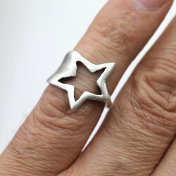 Falling Star Ring Silver