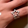 Falling Star Ring Silver