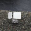 Abstrakter Brutalistischer Statement Ring Silber Ring