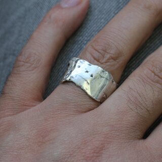 Design Statement Silber Ring 