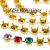 1 m Gold Empty Cup Chain Necklace for 8 mm Swarovski and Preciosa Chatons or Rivoli Crystals