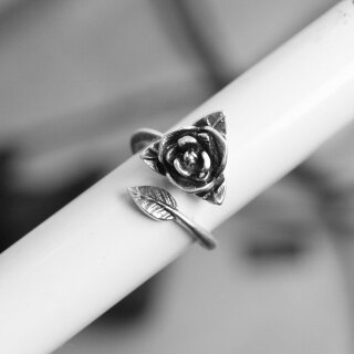 Silver Rose Ring