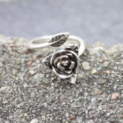 Silver Rose Ring