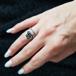 Silver Rose Ring