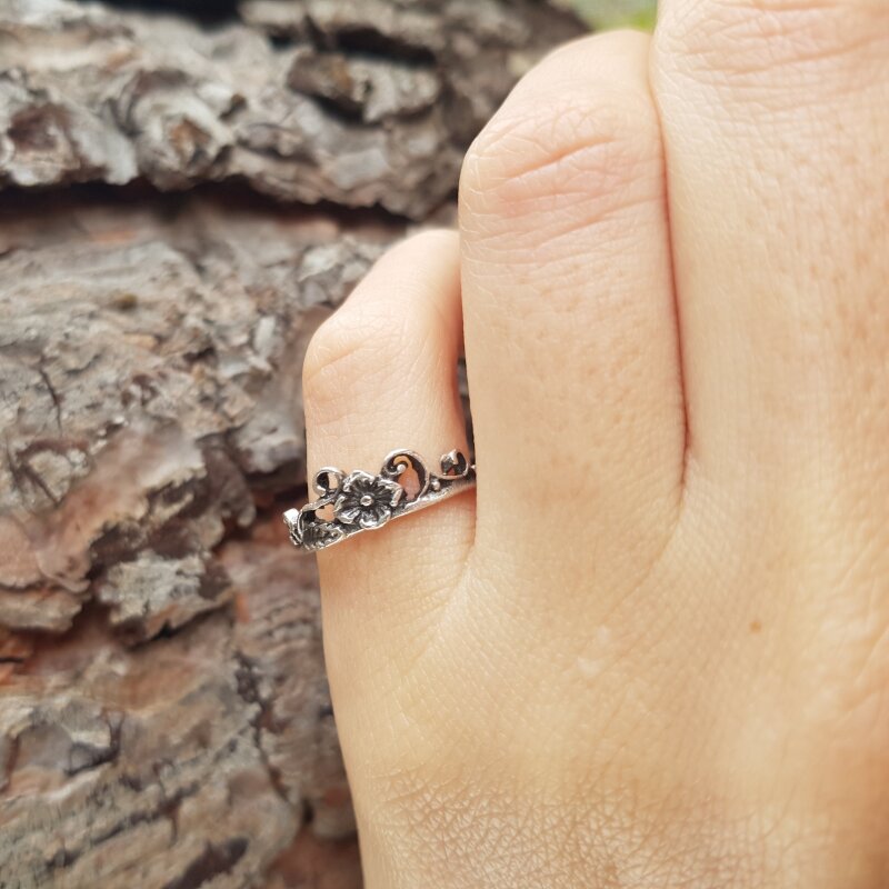 Silver Rose Ring, 6,00 €