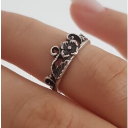 Ring Blumen, Verstellbarer Ring, Midi Rings, Stacking...