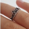 Ring Blumen, Verstellbarer Ring, Midi Rings, Stacking Rings, Zehenringe