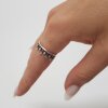 Blattring Verstellbarer Ring, Midi Rings, Stacking Rings, Zehenringe