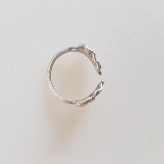 Zierlicher Blätter Ring, Minimalistischer Verstellbarer Ring, Midi Rings, Zehenringe