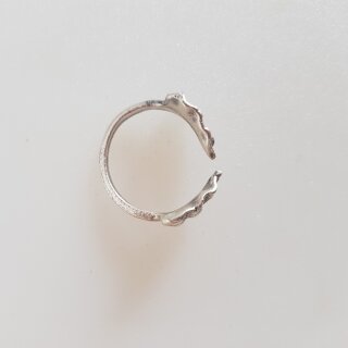 Zierlicher Bltter Ring, Minimalistischer Verstellbarer Ring, Midi Rings, Zehenringe