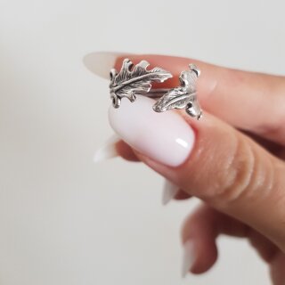 Bltter Ring, Minimalistischer Verstellbarer Ring, Midi Rings, Zehenringe