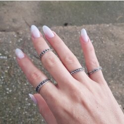 Stapelring, Minimalistischer Verstellbarer Ring, Midi Rings, Zehenringe