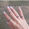 Stapelring, Minimalistischer Verstellbarer Ring, Midi Rings, Zehenringe