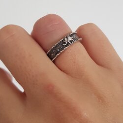 Elefant Ring, Stapelring, Minimalistischer Ring,...