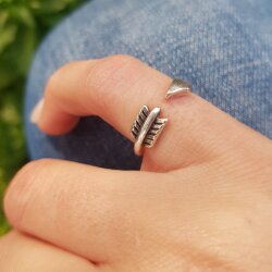 Arrow Ring, Minimalist Rings, Toe Ring, Midi Ring, Silver...