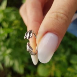 Pfeil Ring - größenverstellbar, Stapelring, Minimalistischer Ring, Midi Rings, Zehenringe