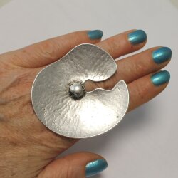 Large Lotus Leaf Ring