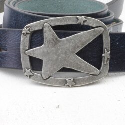 Dark Silver Star Belt buckle