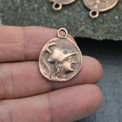 5 Greek Coin Pendant Ancient Greek Coin 30 mm Antique Copper