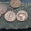 5 Greek Coin Pendant Ancient Greek Coin 30 mm Antique Copper