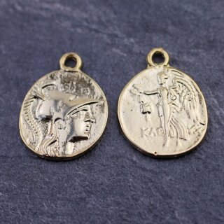 5 Antike Griechischen Mnzen Griechische Mnzanhnger 30 mm Gold