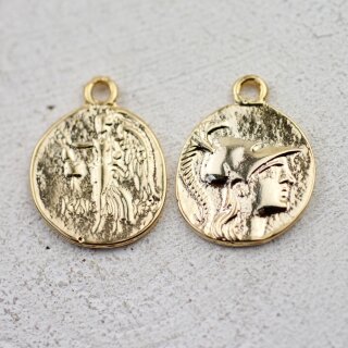 5 Antike Griechischen Mnzen Griechische Mnzanhnger 30 mm Gold