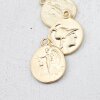 5 Greek Coin Pendant Ancient Greek Coin 30 mm Matte Gold