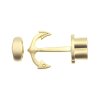 1 Matte Gold Anchor Bracelet Clasps & Slider Beads