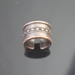 Antique Copper Statement Ring Unisex chunky ring