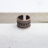 Antique Copper Statement Ring Unisex chunky ring