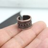 Antique Copper Statement Ring Unisex chunky ring