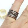 Ring im Boho-Style Mittelalter Statement Design Ring Altkupfer