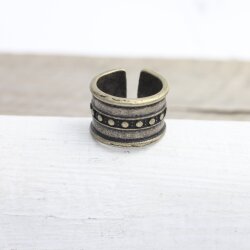 Antique Bronze Statement Ring Boho Ring Unisex chunky ring