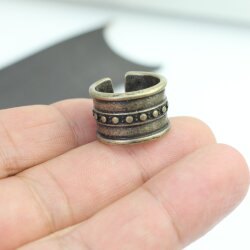 Antique Bronze Statement Ring Boho Ring Unisex chunky ring