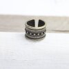 Ring im Boho-Style Mittelalter Statement Design Ring Altmessing