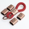 5 Antique Copper Anchor Keychain Findings, Keychain Slider Beads Keychain sailing rope Beads