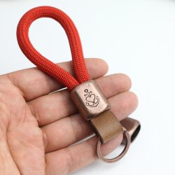 1 Antique Copper Faith Love Hope Slider Beads for Keychain Findings, Slider Beads for Keychain sailing rope