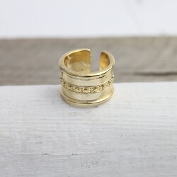 Ring im Boho-Style Mittelalter Statement Design Ring Gold