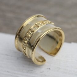 Ring im Boho-Style Mittelalter Statement Design Ring Gold