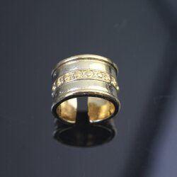 Ring im Boho-Style Mittelalter Statement Design Ring Gold