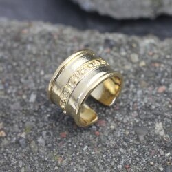 Gold Statement Ring Boho Ring Unisex chunky ring