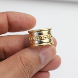 Ring im Boho-Style Mittelalter Statement Design Ring Gold