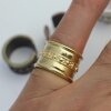 Ring im Boho-Style Mittelalter Statement Design Ring Gold