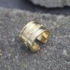 Gold Statement Ring Boho Ring Unisex chunky ring