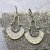 Bronze dangling Long earrings, bohemian earrings, tribal ethnic earrings