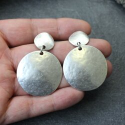 Large Disc Earrings