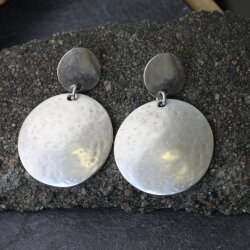 Large Disc Earrings